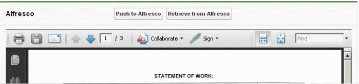 Alfresco content within Salesforce